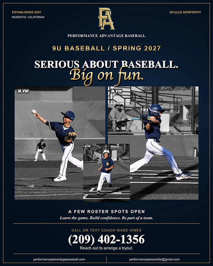 Official PA 9U Spring 2027 tryout graphic from the October 20 Instagram post.